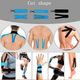 Кінезіо Тейп 7.5см х 5м спортивна тейп стрічка Kinesiology Tape, синій камуфляж - зображення 5