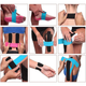 Кінезіо Тейп 7.5см х 5м спортивна тейп стрічка Kinesiology Tape, білий - зображення 6