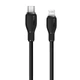 Кабель Baseus Pudding Series Fast Charging Cable Type-C to iP 20W 1.2m Cluster Black (P10355701111-00) - зображення 3