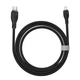 Кабель Baseus Pudding Series Fast Charging Cable Type-C to iP 20W 1.2m Cluster Black (P10355701111-00) - зображення 6
