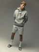 Кофта MANTO hoodie LABEL OVERSIZE Heather Grey L - изображение 3