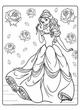 Раскраска Принцессы / Princesses А4 36 страниц на пружине - изображение 2