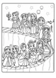 Раскраска Принцессы / Princesses А4 36 страниц на пружине - изображение 3