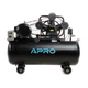 Компресор трьохциліндровий пасовий OFBD-200X 8Бар 7.5кВт 1050л/хв 200л 380В (2 крана) + Олива 1л APRO - зображення 1