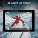 Екшн-камера 4K, 60 кадрів за секунду, підводна камера Ultra HD 40 Мп Чорний - зображення 5