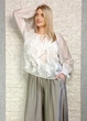 Блуза з ліоцелу декорована воланами біла Italy Moda M-XL 21-205 - зображення 5