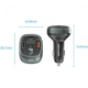 Автомобільний FM-трансмітер Vention PD 54W 2USB 1Type-C (C+A+A) LED/USB Flash/Bluetooth Black (FFLB0) - зображення 2