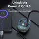 Автомобільний FM-трансмітер Vention PD 54W 2USB 1Type-C (C+A+A) LED/USB Flash/Bluetooth Black (FFLB0) - зображення 8
