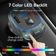 Автомобільний FM-трансмітер Vention PD 54W 2USB 1Type-C (C+A+A) LED/USB Flash/Bluetooth Black (FFLB0) - зображення 9
