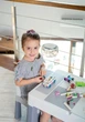 Комплект дитячих меблів (стіл, стілець) Tega Baby Multifun Grey-White (MF-001-106) - зображення 5