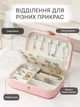 Оригинальная шкатулка для украшений бижутерии драгоценностей и парикмахерских принадлежностей 16х5.5 см розовая (CJO-042) - изображение 2