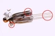 Чаттербейт O.S.P. BLADE JIG, 3/8 oz, BJ-39 Sunset Red - изображение 5