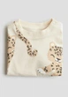 Футболка бежевая Леопард H&M 104см (400010392) - изображение 2