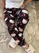 Легкие пижамные штаны с принтом Hello Kitty, черные, тонкие, летние, L (10465) - изображение 9