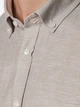 Рубашка хлопковая мужская Arber Linen Shirt 2 AN 05.19.10 38-39 Бежевая (ARB9099416670007) - изображение 3