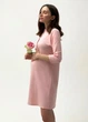 Нічна сорочка рукав 3/4 для вагітних та годування KOKO boutique XXL, рожевий меланж - зображення 3