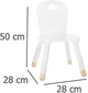 Krzesło dziecięce Atmosphera for kids 50 x 28 x 28 cm White (3560238909119) - obraz 3
