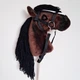 Хобіхорс коричневий кінь на палиці - Hobby horse з вуздечкою А4 - изображение 6