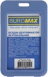 Набор бейджей-идентификаторов Buromax вертикальные 69x111 мм х 5 шт Сине-серые (BM.5414-95) - изображение 1