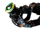 Налобный аккумуляторный фонарь Headlamp HL2-1006 на голову T6 + COB фонарик для рыбалки 2 х 18650 zoom зум - изображение 5