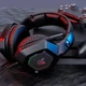 Ігрові дротові навушники Onikuma K10 з мікрофоном та LED RGB підсвічуванням геймерська гарнітура Black - зображення 9