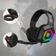 Ігрові дротові навушники Onikuma K10 з мікрофоном та LED RGB підсвічуванням геймерська гарнітура Black - зображення 14