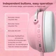 Игровые беспроводные наушники Onikuma B20 с микрофоном и LED RGB подсветкой геймерская гарнитура Pink - изображение 10