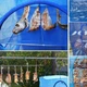 Сетка для сушки рыбы грибов овощей и фруктов на 3 секций и дополнительная 40х40х70см синий - изображение 4