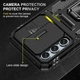 Ударопрочный чехол Epik Camshield Army Ring для Samsung Galaxy A54 5G Черный / Black - изображение 4