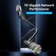 Патч-корд Vention CAT6 UTP Ethernet, 2 м Black, rj-45 - rj-45, 8 жил, 360 °, обертовий (IBSBH) - зображення 2