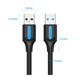 Кабель Vention 2A (USB A - USB A) Quick Charge, 1 m 5Gbps, Black (CONBF) - изображение 4