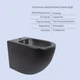 Акционный набор: Унитаз напольный Robin Ultra Quiet QT13226083AMB 660x360x855 Black + Биде напольное Robin QT13442141CMB 565x360x405 Black - изображение 6