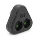 Мережевий трійник подовжувач із заземленням f202 black 2 розетки 3usb 1а 2500w 10a 110 250v max blister - зображення 1