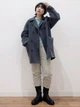 Пальто осеннее женское Uniqlo 366599595 L Серое (1159826960) - изображение 5