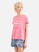 Футболка хлопковая женская Armani Exchange 847717289 L Розовая с принтом (1159826599) - изображение 1