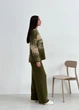 Свитшот женский вязаный ART KNIT оливковый Vibe, XL 035809 - изображение 6