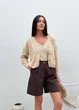 Кардиган женский ART KNIT ажурный бежевый, L 035650 - изображение 7