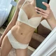 Комплект женского нижнего белья c кружевом MILASI 1376 чашка 75 B, М ажурный молочный - изображение 3