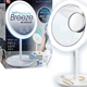Настольное косметическое зеркало Beauty Breeze Mirror с LED подсветкой, вентилятором и увеличением 5х, круглое зеркало для макияжа с питанием от USB и дополнительным увеличением Белое LY-699-White - изображение 9