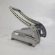 Картоплерізка ручна металева для картоплі фрі з 2 насадками Potato Chipper Professional, подрібнювач для овочів і фруктів з нержавіючої сталі, з лезами 9 мм і 12 мм, овочерізка для дому та кухні DNA-498-Silver - зображення 6