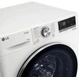 Прально-сушильна машина LG фронтальна, 9(6)кг, 1400, А, 56см, дисплей, пара, інвертор, білий (F4V7VG1W) - изображение 10