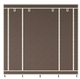 Складной мобильный универсальный каркасный шкаф для одежды Storage Wardrobe 28170 на 4 секции Коричневый (N-1) - изображение 3