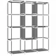 Складной мобильный универсальный каркасный шкаф для одежды Storage Wardrobe 28170 на 4 секции Синий (N-1) - изображение 2