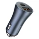 Автомобильное зарядное устройство Baseus Golden Contactor Pro Dual Quick Charger Car Charger U+C 40W Dark Gray CCJD-0G - изображение 1