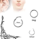Кільце сегментне для пірсингу 10х1.0мм Mr.Piercing Сталь 316L - изображение 2