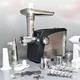 Электромясорубка с шинковницей и соковыжималкой Crownberg 3200 Вт мясорубка с терками для овощей и реверсом - изображение 9