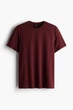 Футболка H&M Regular Fit S бордовий 0685816244 - зображення 6
