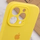 Чохол Silicone Premium case з захистом камери для iPhone 16 Pro Max Full Camera Protective yellow 2373 - зображення 5