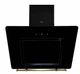 Вытяжка Luxor Lau 1450 Hilton BK Kup LED + 2-е втягивание испарений чорное стекло - изображение 1
