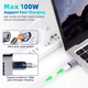 Магнитный адаптер 100W 5А Type C – Type C 11Pin с конектором Быстрая зарядка Передача даних - изображение 6